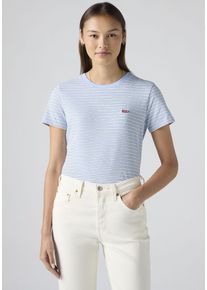 Levi's LEVI'S Damen T-Shirt "The perfect Tee"lse_tee chambray blau, casual, Gr. M, Jersey, Obermaterial: 100% Baumwolle, Shirts, mit kleiner Logo-Stickerei
