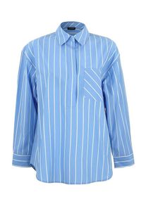 Margittes - Long-Bluse, blau, Gr. 36 / S - Baumwolle