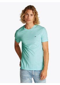 Tommy Jeans Herren T-Shirt "TJM XSLIM JASPE HTR TEE EXT"spring mint htr, Basic, Gr. XXXL, meliert, Single Jersey, Obermaterial: 60% Baumwolle, 40%