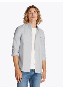 Tommy Jeans Herren Langarmhemd "TJM SLIM STRIPE OXFORD SHIRT EXT"colorado blau stripe, casual, Gr. L, Web, Obermaterial: 100% Baumwolle, Hemden, Mit