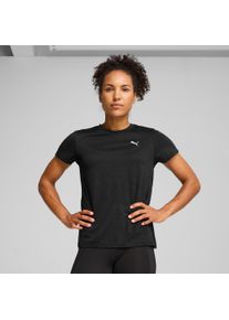 Puma Damen Trainingsshirt "W TAD ESSENTIAL HEATHER TEE"Puma schwarz heather, sportlich, Gr. S, Jersey, Obermaterial: 100% Polyester, Shirts