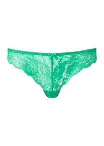 Lascana String grün Gr. 48/50 für Damen. Mit Schleife. Körpernah