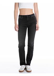 Replay Damen Straight-Jeans "ZOLIE"schwarz 098, casual, Gr. 27, Denim/Jeans, Obermaterial: 80% Baumwolle, 10% Lyocell, 8% Elastomultiester, 2%