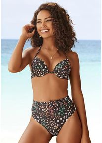 s.Oliver Bikini-Hose 'Milly' mehrfarbig Gr. 34. Mit Gürtel