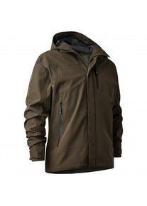 Regenjacke Deerhunter Sarek Shell Jacket With Hood Herren (Gr XL |schwarz/braun |wasserdicht)