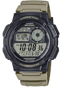Herren Chronograph "AE-1000W-1AVEF"taupe, CASIO TIMELESS COLLECTION, Armbanduhren, Quarzuhr,Armbanduhr,Herrenuhr,Digitaluhr, bis 10 ar