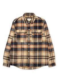 Revolution Lined Overshirt with Buttons Hemd Herren (Gr S |beige)