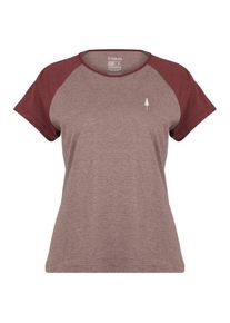 NIKIN TreeShirt Raglan Colorblock Coffee Funktionsshirt Damen (Gr XXL |braun)