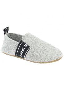 Living Kitzbühel Hüttenschuhe Living Kitzbühel T-Modell Filz & LK Schriftzug Kinder (Gr 30 |grau)