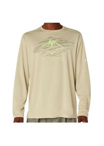 asics Fujitrail Logo L/S Top Laufshirt Herren (Gr XL |beige)