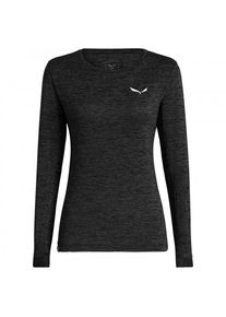 Salewa Puez Melange Dry L/S Tee Funktionsshirt Damen (Gr 34 |schwarz)