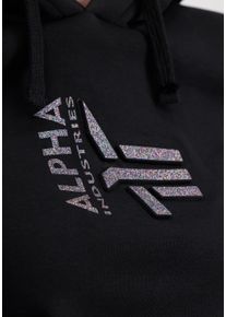 Damen Hoodie "Alpha Industries Women - Hoodies 3D Logo Hoodie Women", schwarz, Gr. XS, Alpha Industries, Obermaterial: 80% Baumwolle, 20% Polyester,
