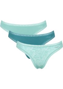 Sloggi Damen Slip "GO Crush String C3P", Gr. M7, multiple colours, Single Jersey, Obermaterial: 95% Baumwolle, 5% Elasthan, Unterhosen, mit