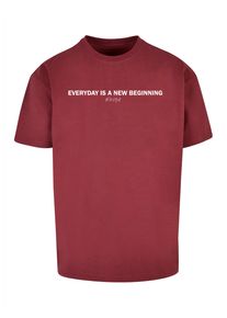 Merchcode Herren T-Shirt "Merchcode Herren Hope Heavy Oversize Tee", rot, casual, Gr. S, bedruckt, 100% Baumwolle, Shirts