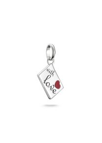 Thomas Sabo Damen Charm-Einhänger "Charm Liebesbrief-Design - Connect, CC1268-664-10", bunt, Silber 925, recycelt, Charms