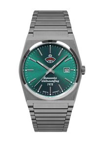RUHLA Herren Automatikuhr "Space Control Automatik", silber, Armbanduhren, Armbanduhr, Herrenuhr, Datum, Saphirglas, Made in Germany
