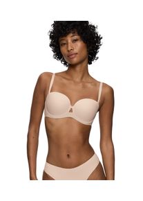 Triumph Damen Balconnet-BH "Pure Micro WDP", Gr. 75, beige, Single Jersey, Obermaterial: 47% Polyamid, 36% Polyester, 17% Elasthan, unifarben, clean,