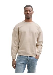 Herren Sweatshirt, grau, modisch, Gr. XL, Tom Tailor Denim, bedruckt, Sweatware, Obermaterial: 70% Baumwolle, 30% Polyester, Sweatshirts, mit Logo