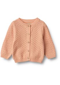 Wheat Mädchen Cardigan "Wheat Strickjacke Strick Cardigan Magnella", pink, Gr. 92, 100% Bio-Baumwolle, Strickjacken