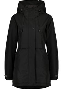 alife and kickin ALIFE & KICKIN Damen Winterjacke "Damen MarlyAK A", schwarz, Gr. XS, 100% Polyester, Jacken, Leicht taillierte Jacke mit Ärmelbündchen und Kapuze