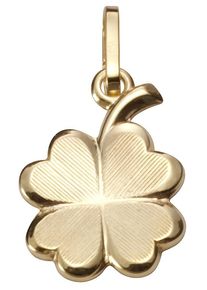 Firetti Damen Ketten-Anhänger "Schmuck Geschenk Gold 333 Halsschmuck Anhänger für Halskette Kleeblatt", Gelbgold 333, 0,75 g, gold, Gelbgold 333,