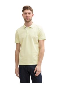 Tom Tailor Herren Poloshirt, grün, casual, Gr. S, Single Jersey, Obermaterial: 100% Baumwolle, Shirts, mit farblich hervorgehobener Knopfleiste