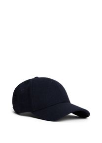 Tommy Hilfiger Damen Baseball Cap "TH FLAG HERRINGBONE 6 PANEL CAP"space blau herringbone, casual, Web, Wollmischung, Caps, mit Klemmschnalle, aus