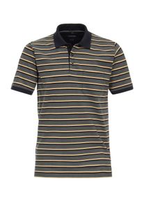 Casamoda Herren Poloshirt "Casamoda Polo-Shirt gestreift", grün, Gr. L, 50% Baumwolle, 50% Polyester, Shirts