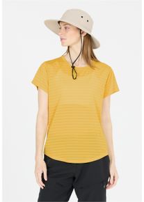 WHISTLER Damen T-Shirt "Skylon", gelb, casual, Gr. 44, gestreift, 92% Polyester, 8% Elasthan, Shirts, im vielseitigen und bequemen Design