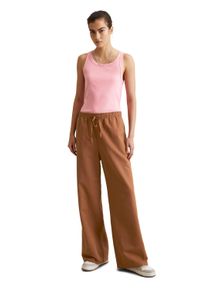 Marc O'Polo Damen T-Shirt "aus Bio-Baumwoll-Stretchjersey", pink, Gr. XXL, MARC O'POLO DENIM, unifarben, Obermaterial: 96% Baumwolle, 4% Elasthan, Shirts