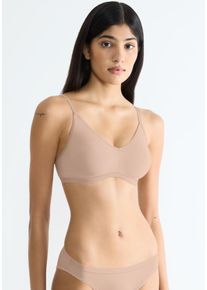 Sloggi Damen Bügel-BH "GO Daily Cotton Soft bra", Gr. Mnew beige, Single Jersey, Obermaterial: 82% Baumwolle, 18% Elasthan, unifarben, Basic, BHs,