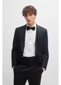 BOSS Damen Fliege "H-BOW T+CUMM", schwarz, elegant, unifarben, Web, Seide, Fliegen, mit passendem Kummerbund
