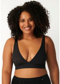 Sloggi Damen Bustier "GO Allround Bralette", Gr. 1, schwarz, Single Jersey, Obermaterial: 88% Modal, 9% Elasthan, 3% Polyamid, casual, BHs, One Size,