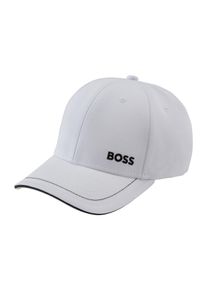 BOSS Green Damen Baseball Cap "Cap-1", weiß, casual, unifarben, kontrastfarbene Details, Web, Baumwolle, Caps, mit BOSS Logostickerei