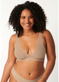 Sloggi Damen Bustier "GO Allround Bralette", Gr. 1, braun, Single Jersey, Obermaterial: 88% Modal, 9% Elasthan, 3% Polyamid, casual, BHs, One Size,
