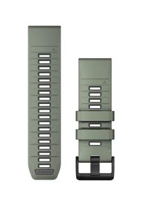 Garmin Uhrenarmband "Wechselarmband QuickFit 26 mm Silikon", 28cm, Garmin fenix 8 (51mm)-kompatible Garmin Uhrmit 26mm Stegbreite, grün, Silikon,