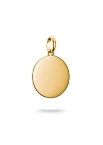 Thomas Sabo Damen Charm-Einhänger "Charm Coin groß - Connect, CC1273-001-21, CC1273-413-39", gold, Silber 925, recycelt, Charms