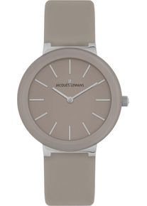 Jacques Lemans Damen Quarzuhr "Monaco, 42-9C", beige, Armbanduhren, Armbanduhr, Damenuhr, Crystexglas, Lederarmband