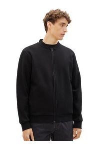 Herren Sweatjacke, schwarz, casual, Gr. S, Tom Tailor Denim, unifarben, Sweatware, Obermaterial: 60% Baumwolle, 40% Polyester, Sweatjacken, mit