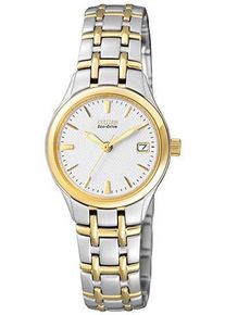 Citizen Damen Solaruhr, silber, Armbanduhren, Armbanduhr, Damenuhr, Edelstahlarmband, Datum