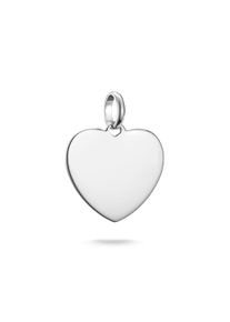 Thomas Sabo Damen Charm Herz "Charm Herz groß - Connect, CC1274-001-21, CC1274-413-39", silber, Silber 925, recycelt, Charms