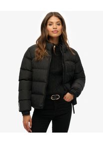 Superdry Damen Sports Steppjacke Ohne Kapuze Black - Gr&ouml;&szlig;e: 42 208221850065002A020