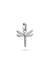 Thomas Sabo Damen Charm-Einhänger "Charm Libellen-Design - Connect, CC1285-051-14, CC1285-414-14", silber, Silber 925, recycelt, Charms, mit Zirkonia