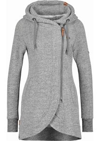 alife and kickin ALIFE & KICKIN Damen Kapuzensweatjacke "Damen MaryAK A", grau, Gr. XS, 50% Baumwolle 50% Polyester, Sweatjacken