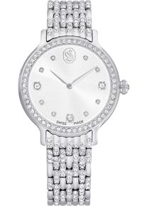 Swarovski Damen Quarzuhr "IMBER"silberfarben, Armbanduhren, Armbanduhr, Damenuhr, Swiss Made, Edelstahlarmband, analog