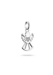Thomas Sabo Damen Charm-Einhänger "Charm Beschützer der Liebe - Connect, CC1242-051-14, CC1242-414-14", silber, Silber 925, recycelt, Charms, mit