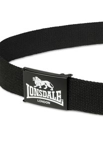 Lonsdale Herren Koppelgürtel "STARBOTTON", schwarz-weiß, sportlich, Obermaterial: 100% Polyester, Gürtel