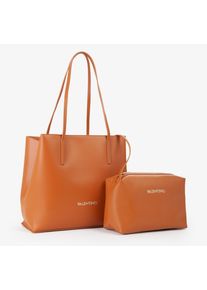 Valentino Handbags VALENTINO BAGS Damen Shopper "SHOPPING SAMY RE", braun, Polyurethan, Taschen, Henkeltasche, Schultertasche, Handtasche Damen