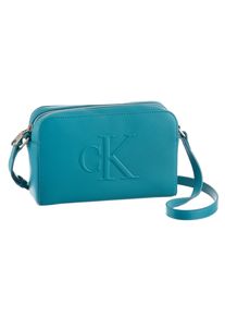 Damen Messenger Bag "SCULPTED EW CAMERA BAG20", Calvin Klein Jeans, blau, Lederimitat, unifarben, Taschen, kleine Umhängetasche, Schultertasche Damen