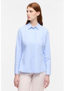 Eterna Damen Hemdbluse "REGULAR FIT", blau, klassisch, Gr. 54, 100% Baumwolle, Blusen, NON IRON (bügelfrei)